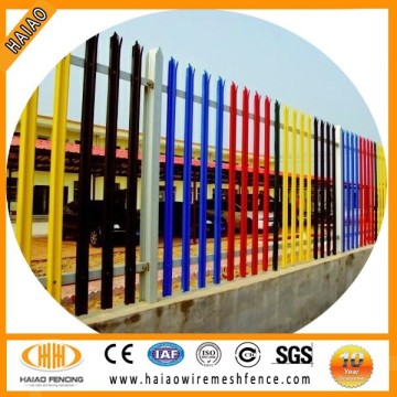 pvc coated ornamental wrought iron fence, palisade fence