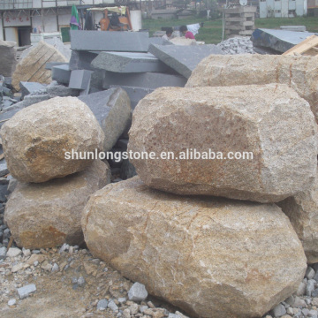 yellow granite rock stone,landscape stone,garden stone