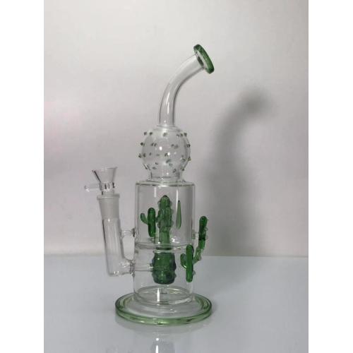 Cactus Perc Double Chamber Glass, Merokok Bongs