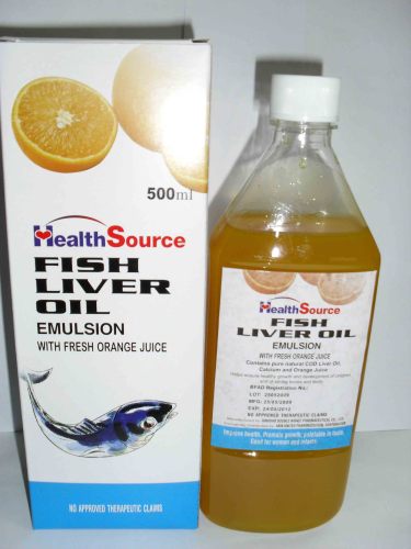 Fish Oliver Oil Emulsion with Fresh Orange Juice