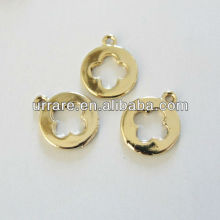 Four Leaf Clover Alloy Spacer Beads