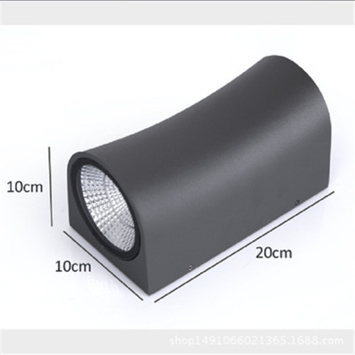 LEDER Black Long Feature LED Outdoor Wall Light