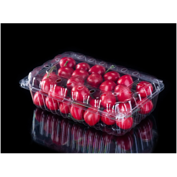 Concha de cereza de plástico transparente para Costco