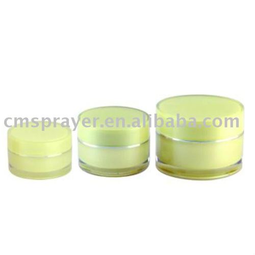 Acrylic(PMMA) Cosmetic Lotion Bottle and Cream Jar 15g 30g 50g with various colour,jars and bottles for cosmetics