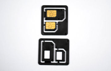 Double Sim Card Adapter , Cell Phone Sim Card Adapter For Normal Phone