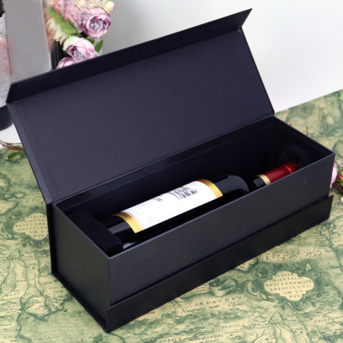 บรรจุภัณฑ์แชมเปญปรับแต่งโลโก้ Magnetic Wine Box