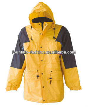POLYESTER PONGEE/PVC fashion padded Jacket Nylon Coat