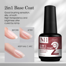 MH Nail Supplies: HEMA-Free Top Coat & Base Coat Kit for Nail Arts