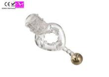 Vibrating Cock Rings Vibrating Bullet Stretchy , Penis Exte