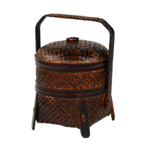 Traditional Lacquer Bamboo Basket for Breakfast & Office Use