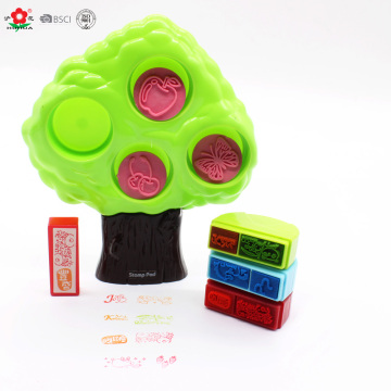 built-up multilevel decorative kids funny self-inking stamp