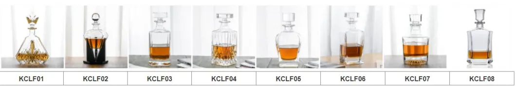 Amazon Hot Selling Free Sample Classical Glass Whisky Decanter