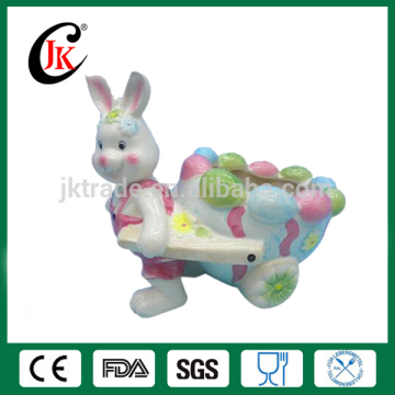 Colorful ceramic easter egg holder