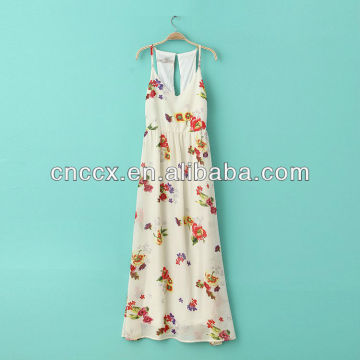 13CD1116 Girl flower tank dress evening