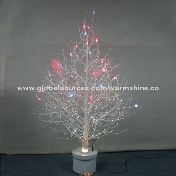 Prelit Fiber Optic Christmas Twig Tree