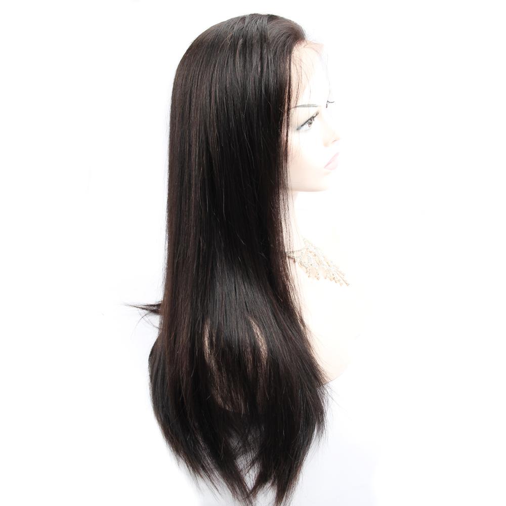 Remy Human hair 360 full lace wigs body wave best short wig natural color