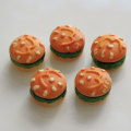 Artificial 3D Kawaii Barato Loose Chunky Cute Resin Hamburger Cabochon Beads Mini tamaño para decoración DIY