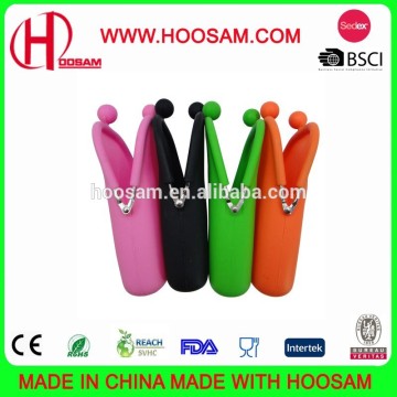 wholesale cheap cute silicone mobile phone bag jelly bag for ladies