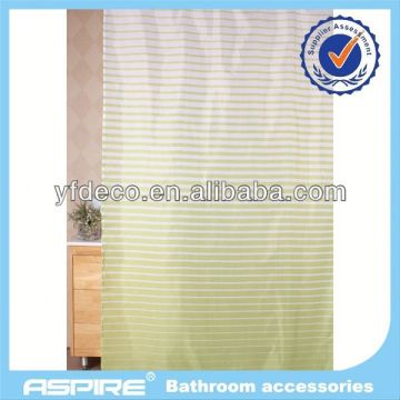 Polyester pure green shower curtain