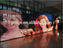 transparent P12.5 outdoor rental full color led video curtain