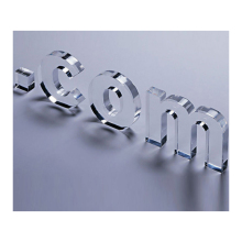 3D Clear Acrylic Letters in Any Size and Font