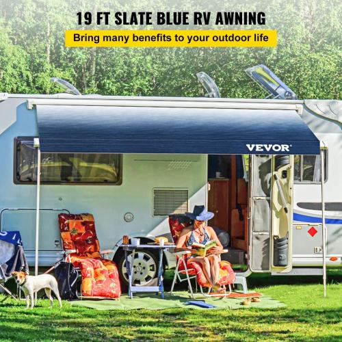 15oz Vinyl Waterproof Sun Shade Outdoor Canopy RV