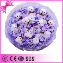 custom soft stuffed beautiful plush toy flower