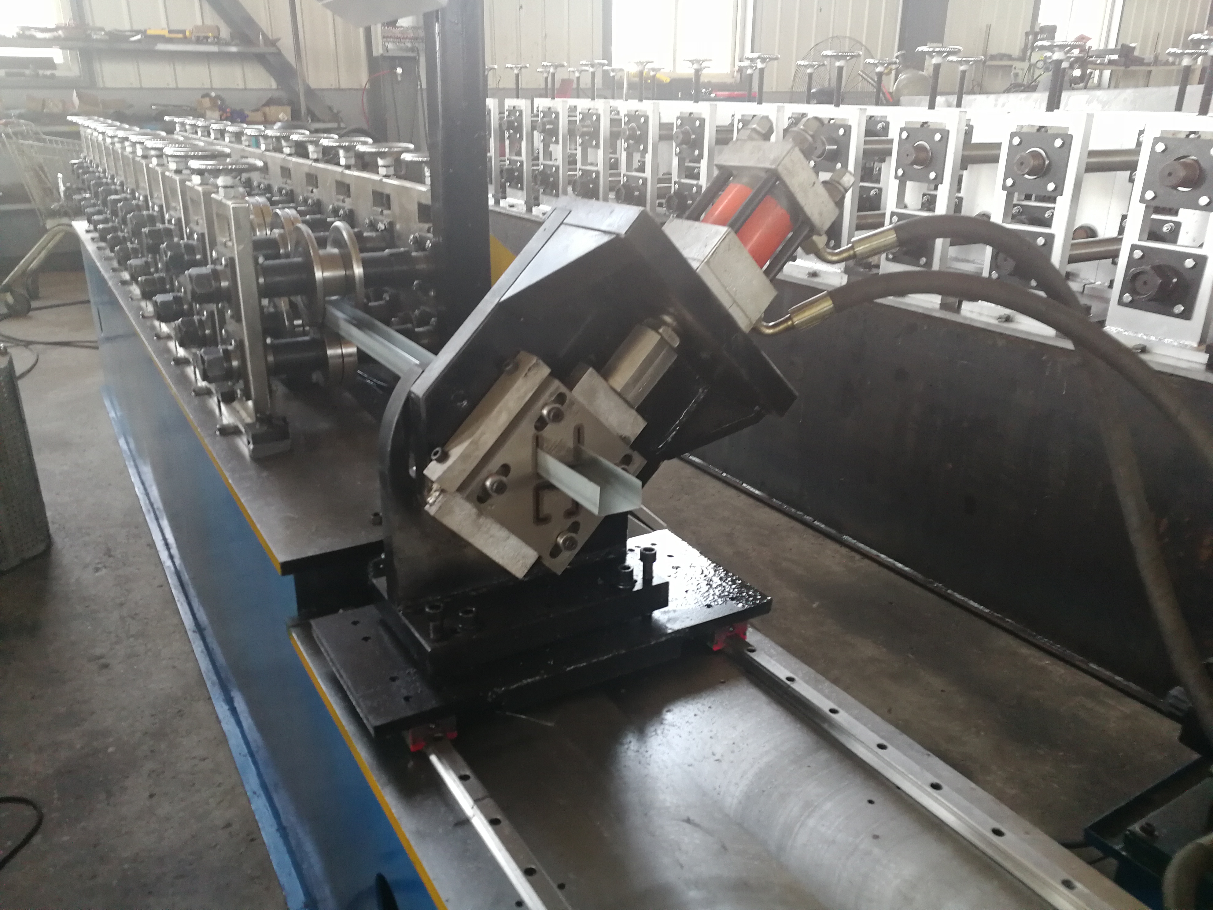 Metal strut channel slotted angle making and roll forming machines