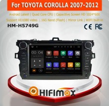 Hifimax Android 5.1 car radio for TOYOTA COROLLA 2007-2012 car dvd player for toyota corolla auto radio