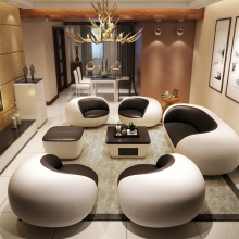 Modern Leather Executive Lounge Sofa for Office Waiting Area