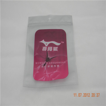 Custom logo aluminized plastic underwear packaging bag