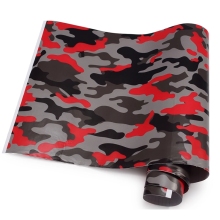 Baby Blue Camo Vinyl Car Wrap Film 1.52x30m Roll