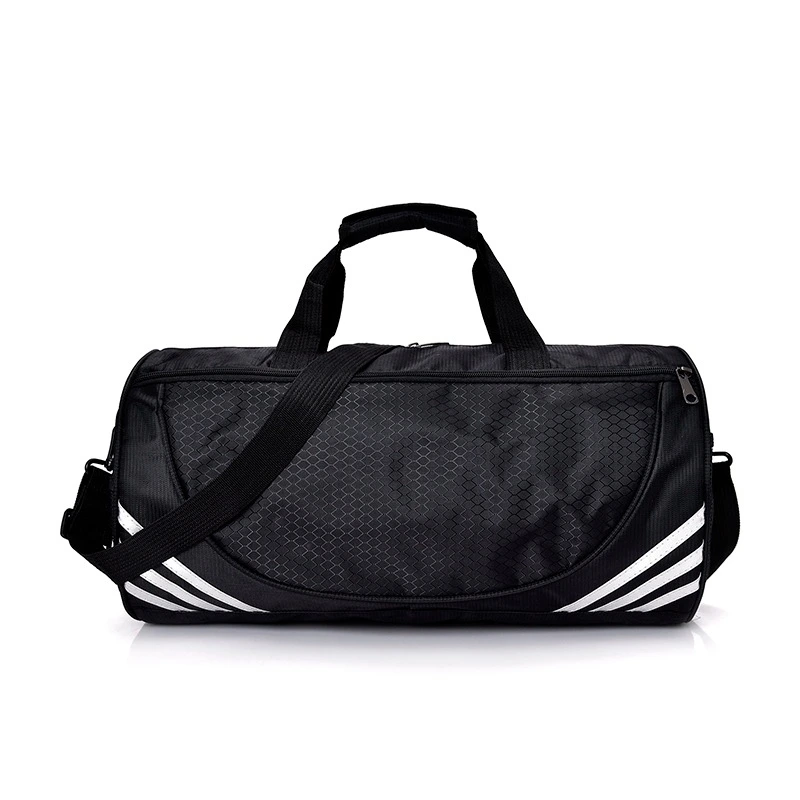 Custom Heavy Duty Large Fitness Travel Duffle Bag Waterproof Black Nylon Mens Sports Gym Duffel Bag