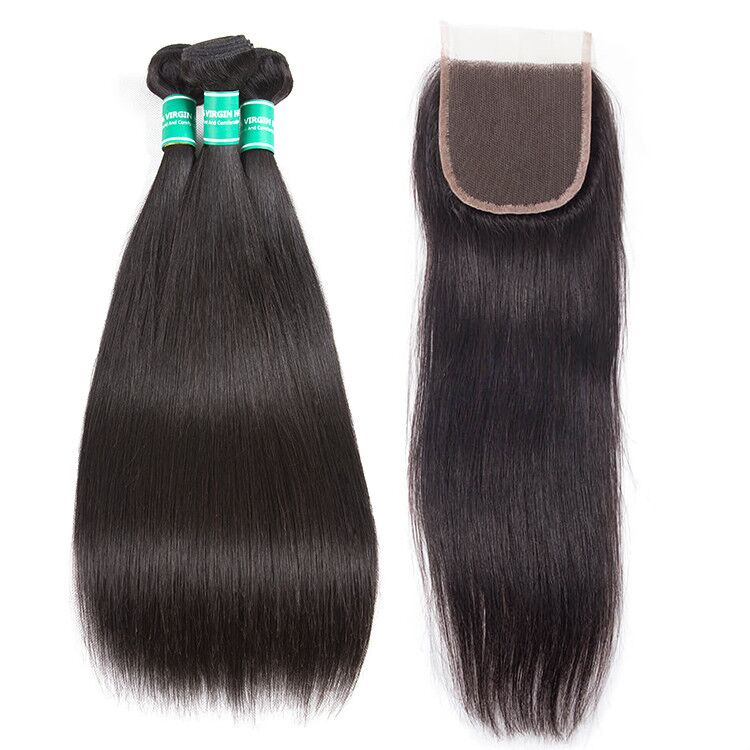 32 34 36 38 40 Inch Raw Indian Straight Hair Weave , Peruvian 100% Human Hair Extensions, Bundles Xuchang Long Natural Hair