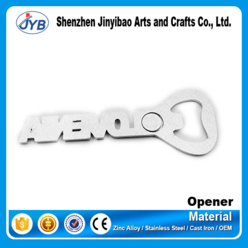 Custom shape souvenir opener metal plain beer bottle opener for promotion
