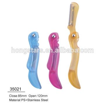 Foldable mini eyebrow razor/travel eyebrow razor