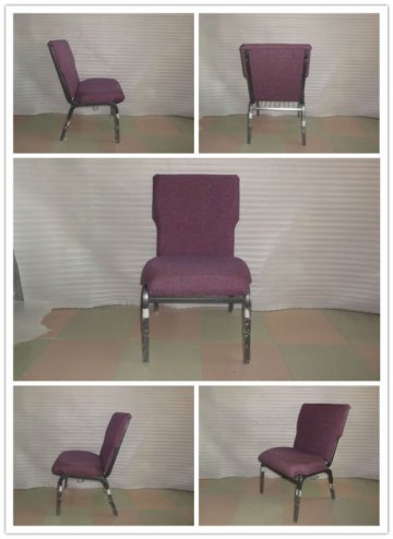 Used Church Chair Stacking Metal Chair AD-00356