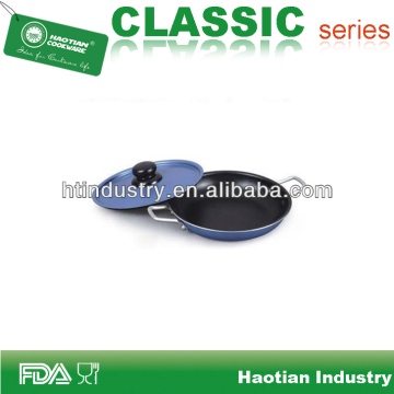 Aluminum non-stick mini fry pan with lid