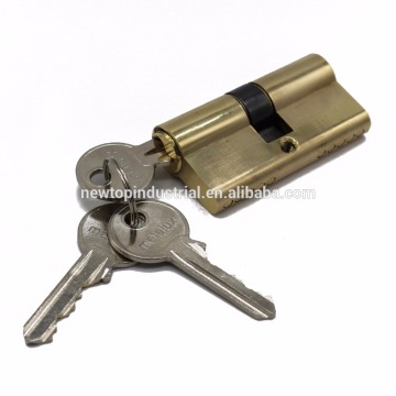 60mm Brass lock cylinder door lock cylinder polished