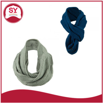 Custom logo Cable Round Knitted Neck Warmer