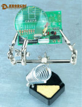 High quality dioptre 2.5x helping hand magnifier of Ningbo ZD