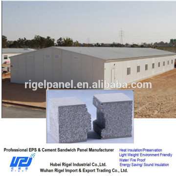 Shooping Mall construction panel fiber cement eps sandwich panel