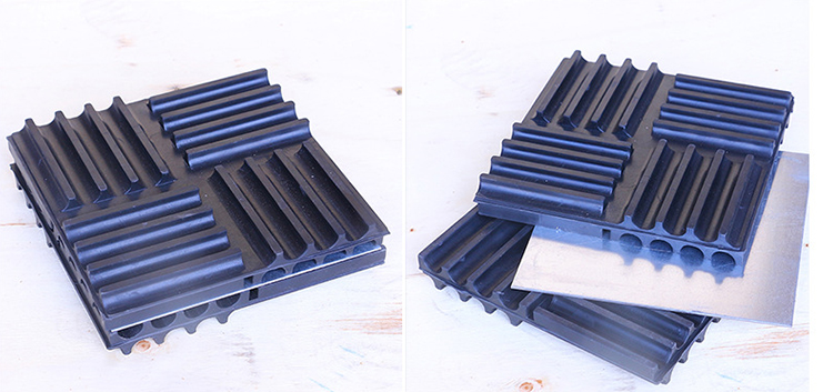 Anti vibration rubber mountings pad for air-condition