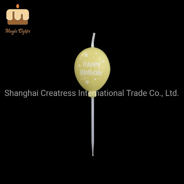 Chinese Smokeless Fancy Balloon Shape Birthday Candle UK