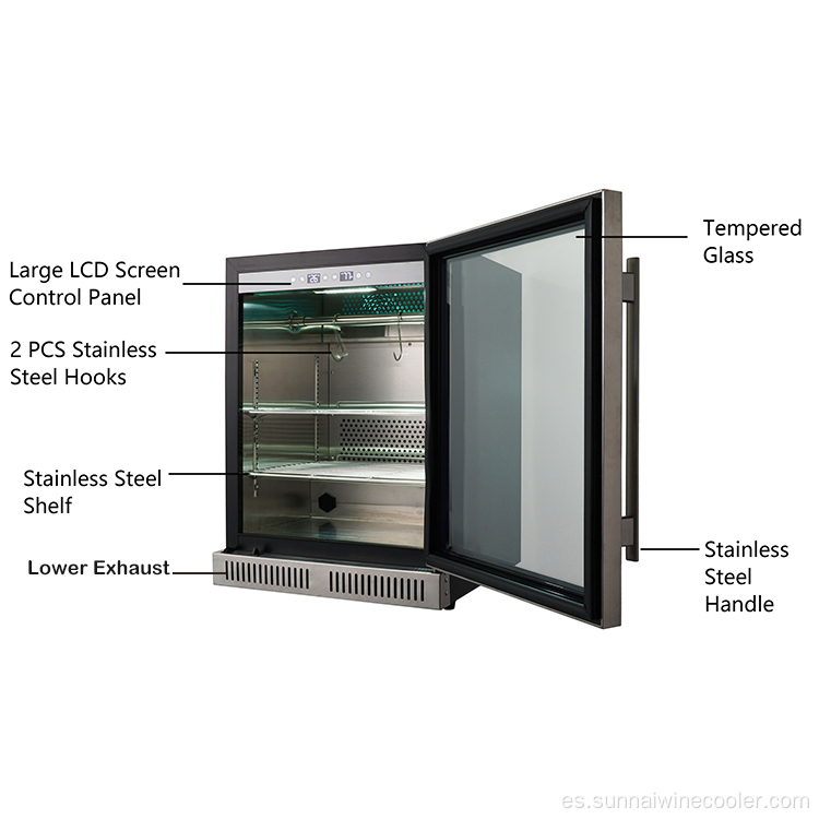 Refrigerador de envejecimiento seco de carne de res salami