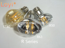Led bulb manufacturer R63 reflect filament led bulb dimmable