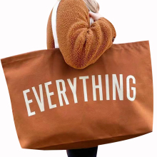 Customized Reusable Oversized Cotton Canvas Tote Bag for Active Lifestyle