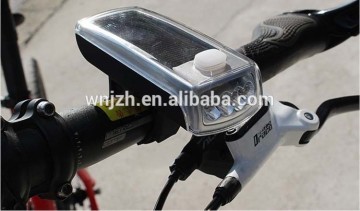 NingBo ZH Wholesale USB Rechargeable Solar Power Bicycle Light / Solar LED Bicycle Front Light