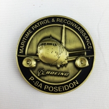 Custom design soft enamel metal antique Challenge Coins