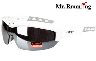 Polycarbonate White Frame Running Glasses , Sun Glasses For